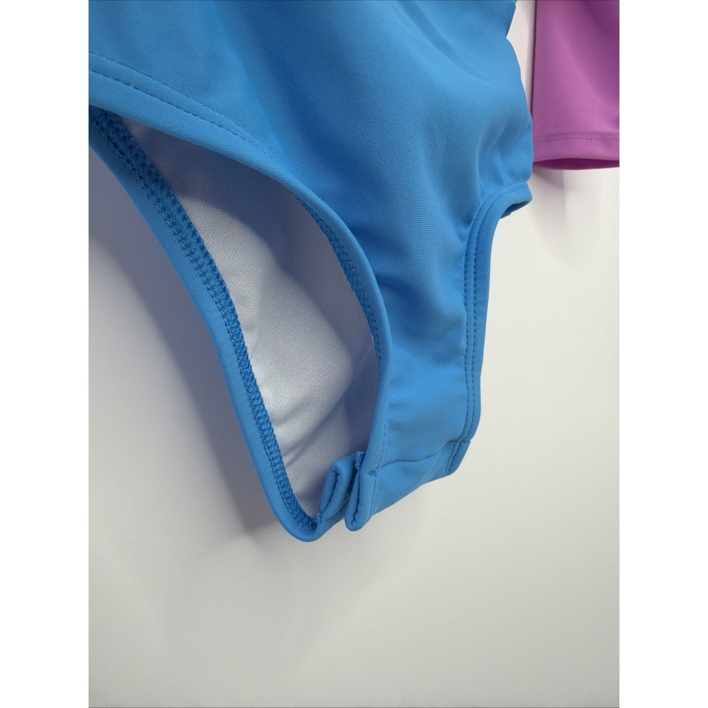 NWT Cat & Jack Girls' Long Sleeve Half Zip One Piece Swimsuit Size 12 Month - Picture 5 of 11